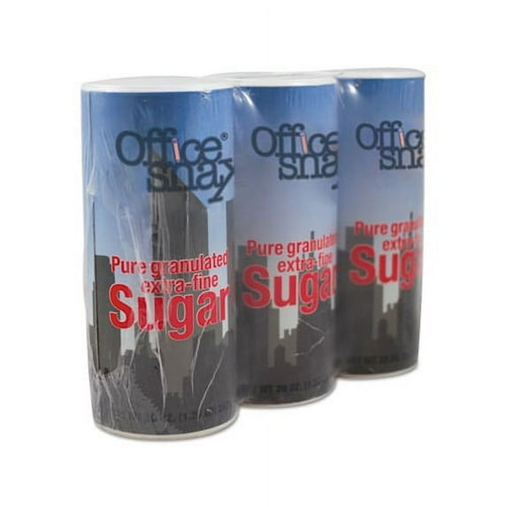 Reclosable Canister of Sugar 20 oz, 3/Pack