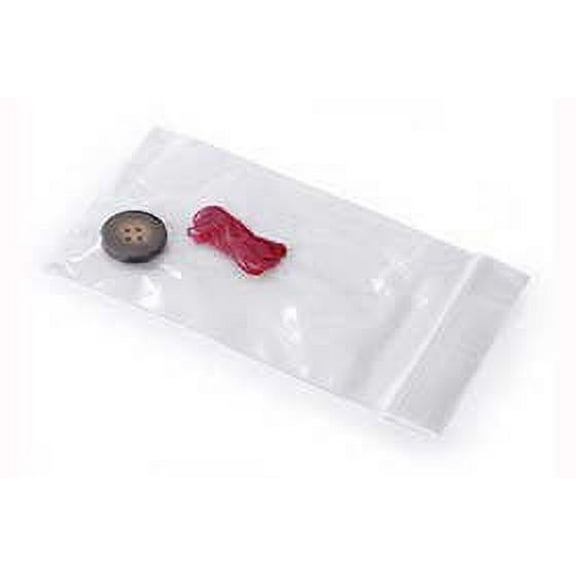 Reclosable Clear Poly Bags (Laddawn), 6" x 6", 1.25 Mil LDPE, Meets FDA/USDA Specifications - Case of 1,000