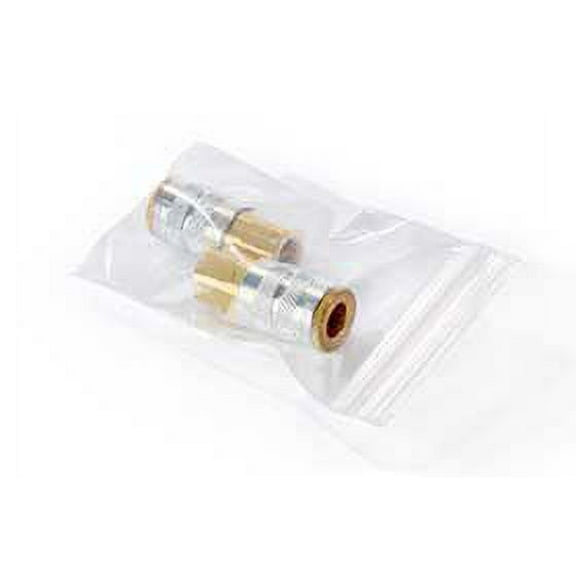 Reclosable Clear Poly Bags (Laddawn), 6" x 8", 3 Mil LDPE, Meets FDA/USDA Specifications - Case of 1,000