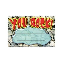 Recognition Awards You Rock, 8.5w by 5.5h, 30/Pack