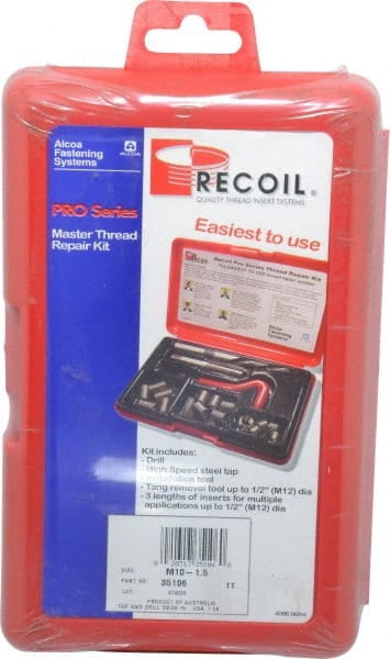 Recoil 18 Inserts, M10x1.50 Metric Coarse Free-Running Insert & Screw ...
