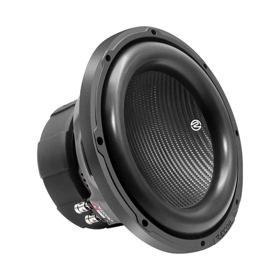 Recoil PW8D2 Echo Pro 8 Inch 800 Watts Power Dual 2 Ohm Voice Coil, 2"Black-Coated4LayerHighTemperatureVoiceCoil, Competition Grade IMPP Cone, Car Audio Subwoofer