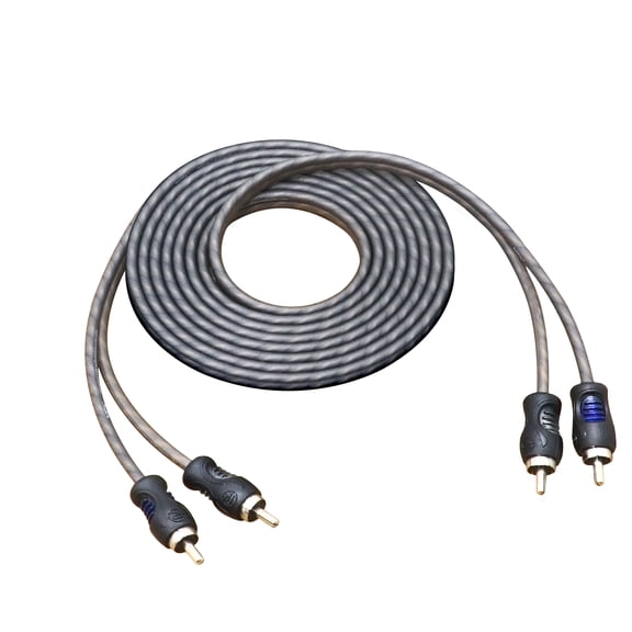 Recoil RCI29 100% Oxygen Free Copper 9ft 2-Channel RCA Audio Cable, Twisted Pair with Noise Reduction