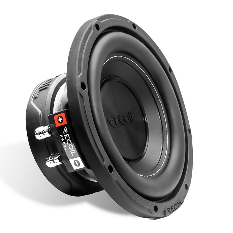 Recoil RW8D2 Echo Series 8 Inch 400 Watts Power Dual 2 Ohm Voice