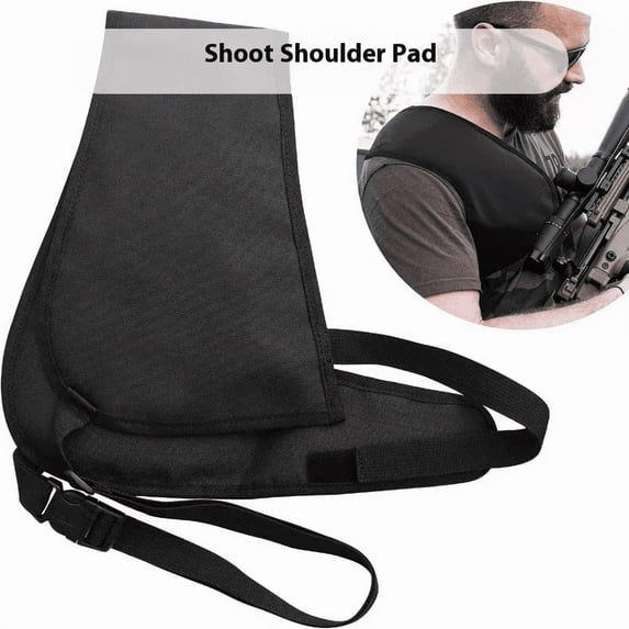 Wearable Recoil Pad for Hunting & Shooting, Universal Extra Thick Shoulder Protection, Shock Absorbing & Adjustable Fit for Shotgun, Rifle