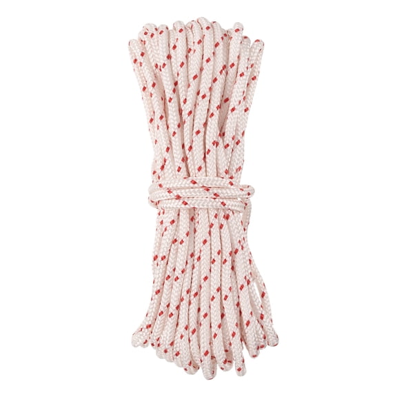 Recoil Start Rope, 10-Meter 4mm Nylon Engine Start Rope Cutter Engine Parts, White Red