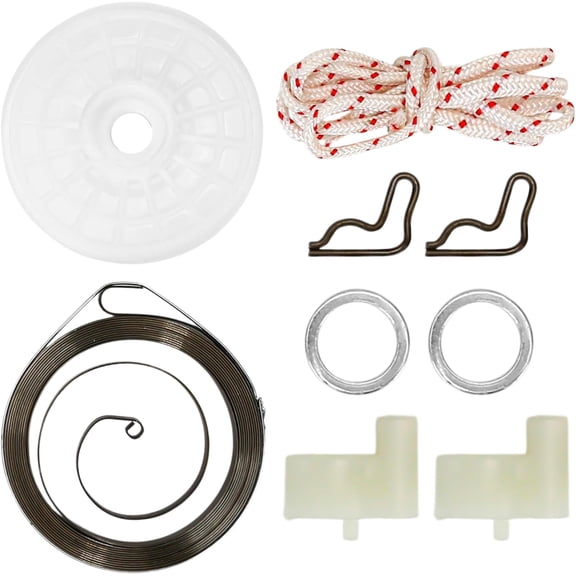 Recoil Starter Pulley Spring Rope Pawl For Stihl FS38 FS45 FS46 FS55 FS55C FS55R FS55RC FC55 HL45 KM55 KM55R KM55RC BG65 BG85 TS400 Parts Pulley Spring Rope Kit