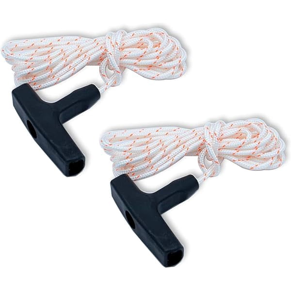 Trimmer Replacement Starter Rope Recoil Starter Rope and Handle Kit 3.5mm 3M, Replacement Pull Cord Set ...