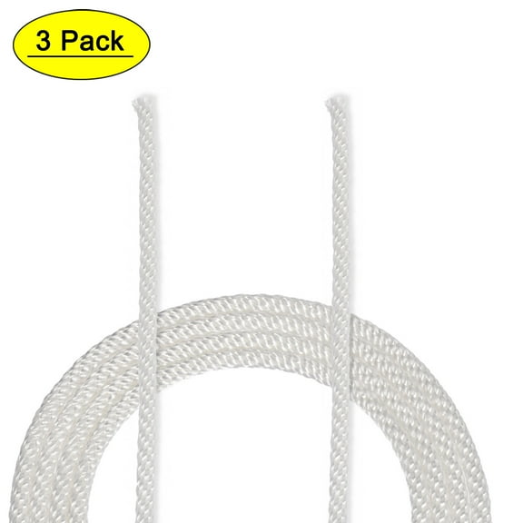Recoil start Rope 6mm Dia. 1.55m 5ft Polyester Pull Cord for 178F 186F Lawn Mower Trimmer Engine Replacement Part 3pcs
