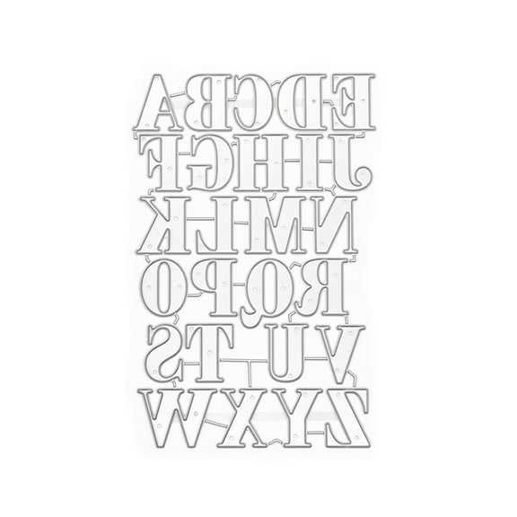 Recollections Alphabet Cutting Die, 6 Pack