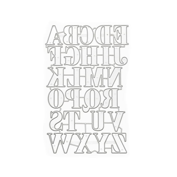 Recollections Alphabet Cutting Die, 6 Pack
