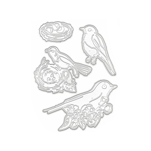 Recollections Birds & Nests Cutting Die Set, 6 Pack