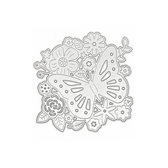 Recollections Butterfly & Flowers Cutting Die, 6 Pack