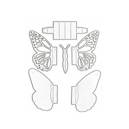 Recollections Butterfly Pop-Up Layering Die Set, 6 Pack