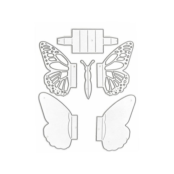 Recollections Butterfly Pop-Up Layering Die Set, 6 Pack