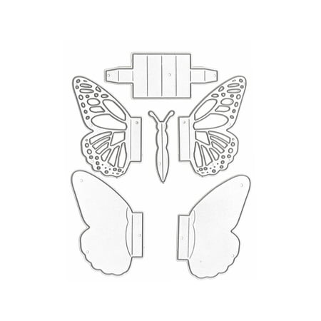 Recollections Butterfly Pop-Up Layering Die Set, 6 Pack