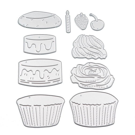Recollections Cakes & Cupcakes Layering Die Set, 6 Pack