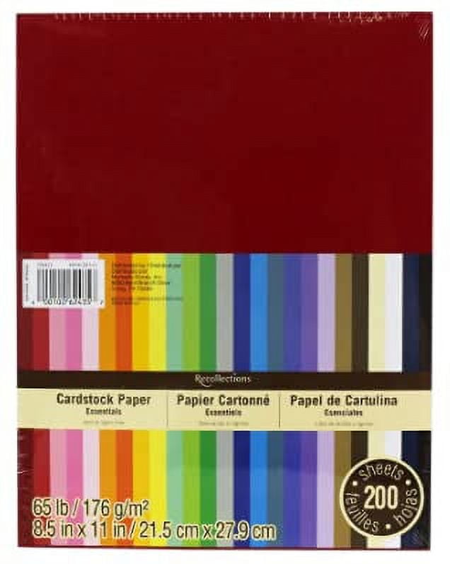 Cardstock 100 Sheets 21 Colors Rainbow 8.5 X 11 Inch Sheets 65 Lb Cover  Weight Assorted Premium Crafting Cardstock Paper Megapack 