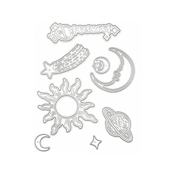 Recollections Celestial Cutting Die Set, 6 Pack