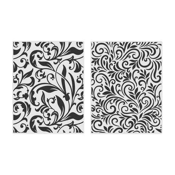 Recollections Flourish Embossing Folders Set - 12 Pack