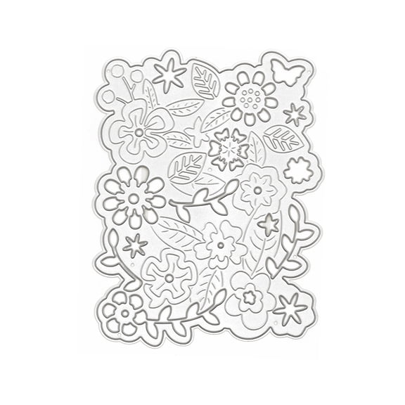 Recollections Flower Background Cutting Die, 6 Pack
