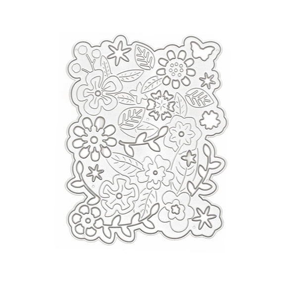 Recollections Flower Background Cutting Die, 6 Pack