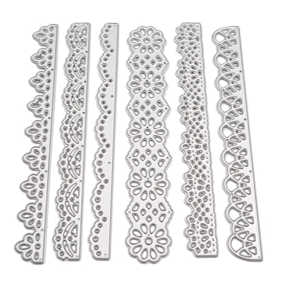 Recollections Lace Borders Cutting Die Set, 6 Pack