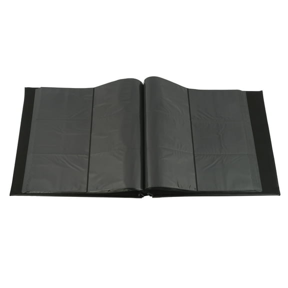 Recollections Photo Album - Faux Leather Post Bound & Expandable - Black - Holds 420 Photos - 1-Pack