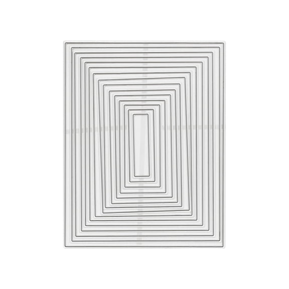 Recollections Rectangle Cutting Die Set, 6 Pack