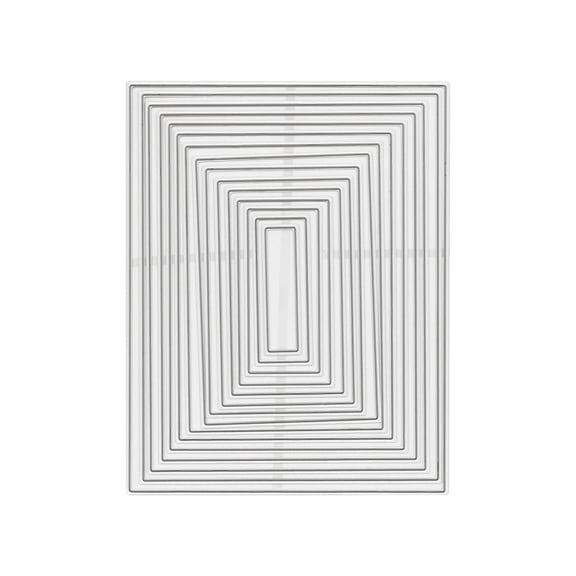 Recollections Rectangle Cutting Die Set, 6 Pack