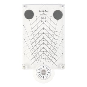 Recollections Rotating Stamping Platform, 360-Degree Symmetry Press for Circular Patterns, White and Clear, 11.13", 1-Pack