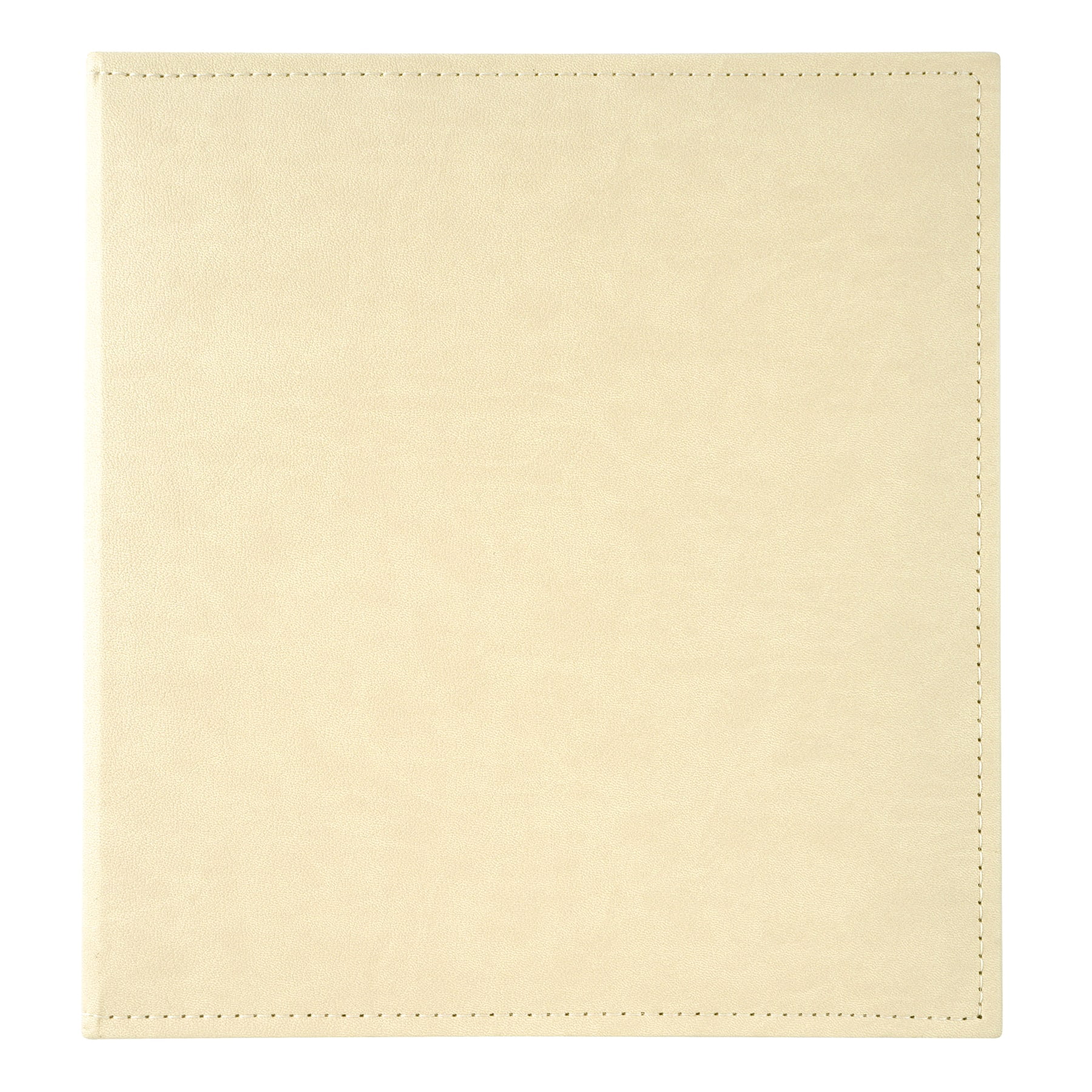 Recollections Scrapbook Album, Faux Leather D-Ring Bound, Cream, 8.5" x 11", 50 Sheets, 1-Pack