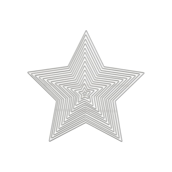 Recollections Star Cutting Die Set, 6 Pack