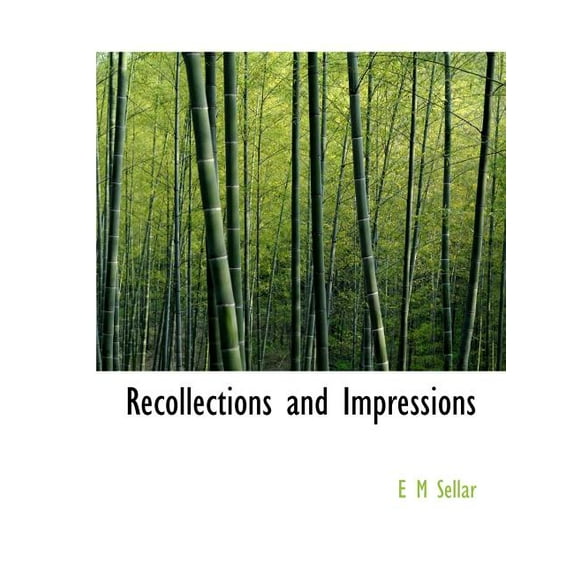 Recollections and Impressions (Paperback)(Large Print)