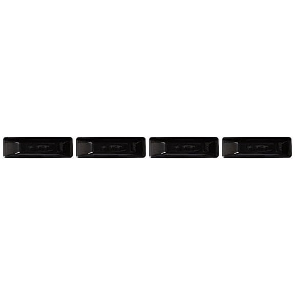 Recon 264130BK LED Fender Lights 1994-2001 Dodge RAM Dually (4-Piece Set) - Smoked Lens with Black Trim