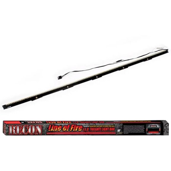 RECON - 60" Original Line Of Fire Hyperlite Ultra Bright Red LED Tailgate Light Bar Universal Fit (Running Lights, Turn Signals, Brakes)