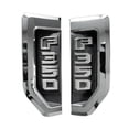 thumbnail image 1 of Recon Illuminated Emblems 2-Piece Kit Chrome For 17-19 Ford F350  (264484CH), 1 of 3
