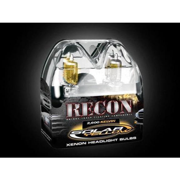 Recon Solar Yellow XENON Headlight Bulbs (Yellow) - 2649006SY