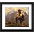 thumbnail image 1 of Reconnoitering 2x Matted 32x28 Large Black Ornate Framed Art Print by Sargent, John Singer, 1 of 2