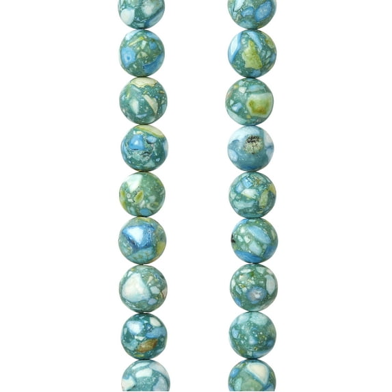 Reconstituted Stone Round Beads - 8mm by Bead Landing