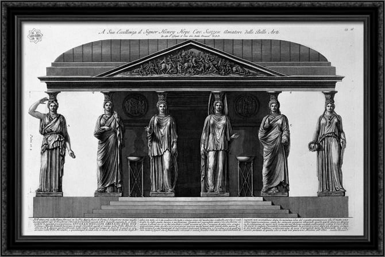 Reconstruction of the edifice supported by caryatids found in 1765 in ...