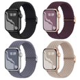 thumbnail image 1 of Recoppa Braided Stretchy Band Compatible with Apple Watch Bands for Women 40mm 38mm 41mm 42mm 44mm 45mm, Soft Adjustable Nylon Strap Solo Loop Wristband for iWatch Series 8 7 6 5 4 3 2 1 SE Ultra 2, 1 of 6