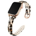 thumbnail image 1 of Recoppa Compatible with Apple Watch Bands 38mm 40mm, Non-Fade Slim Genuine Patent Leather Wristband for Women Apple iWatch Series SE/7//6/5/4/3/2/1, Classic Leopard", 1 of 8