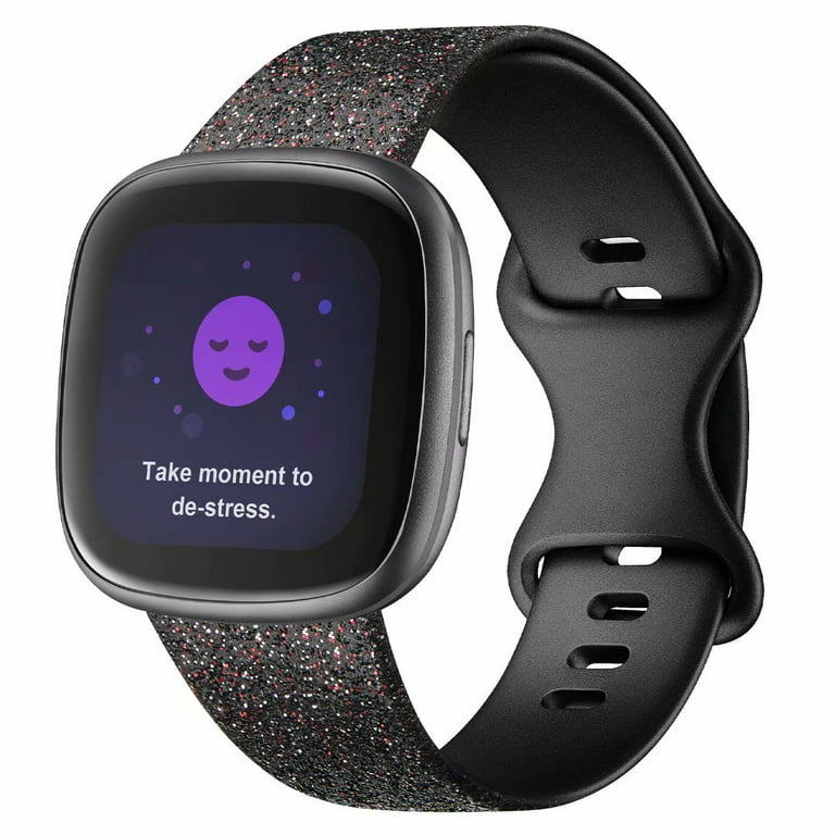 Recoppa Compatible with Fitbit Versa 3 Bands, Soft Silicon Sport 