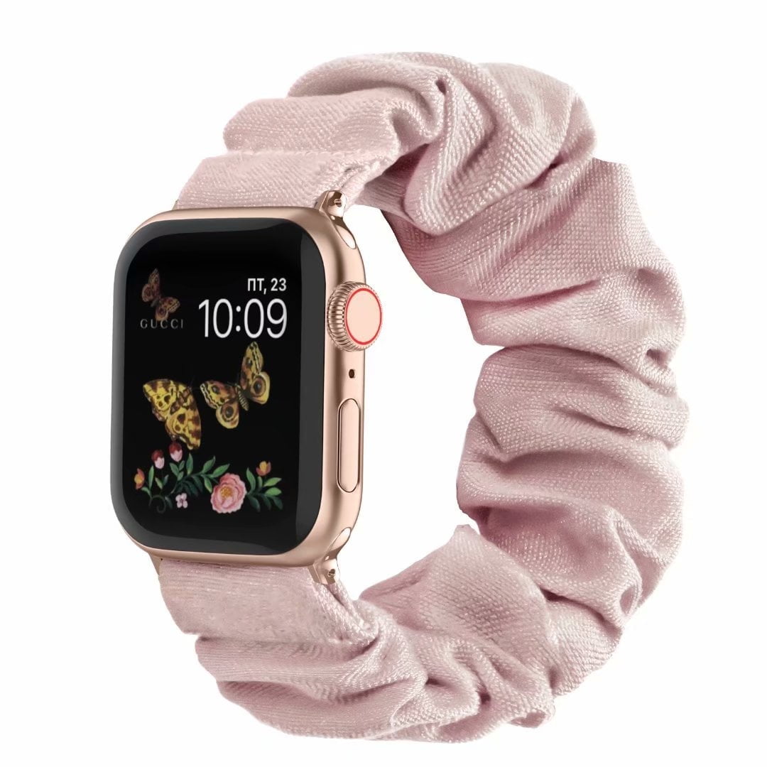 Recoppa Scrunchies Compatible with Apple Watch Band 38mm 42mm 40mm 44mm Lace Elastic Watch Bands Women Breathable Scrunchy Bands for iWatch Series 7 6 5 4 3 2 1 SE Walmart