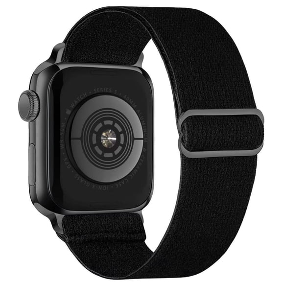 Recoppa Stretchy Nylon Solo Loop Bands Compatible with Apple Watch 38mm 40mm 41mm 42mm 44mm 45mm, Adjustable Braided Sport Elastic Straps Women Men Wristbands for iWatch Series 7/6/5/4/3/2/1 SE