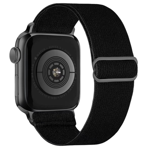 Stretchy Nylon Solo Loop Bands Compatible with Apple Watch 38mm 40mm 41mm 42mm 44mm 45mm, Adjustable Braided Sport Elastic Straps Women Men Wristbands for iWatch Series 7/6/5/4/3/2/1 SE