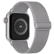 Recoppa Stretchy Nylon Solo Loop Bands Compatible with Apple Watch 38mm 40mm 41mm 42mm 44mm 45mm, Adjustable Braided Sport Elastic Straps Women Men Wristbands f