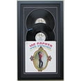 thumbnail image 1 of Record Album Double Vinyl LP Frame Display Featuring Black Matting "Juke Box" Style Design (Black Frame), 1 of 3