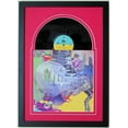 thumbnail image 1 of Record Album  Frame Display Featuring Solid Wood Black Frame Juke Box Style Design (Red/wc), 1 of 1